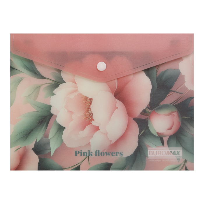 Папка-конверт на кнопке Arabeski А5 (розовый) BM.3919-10