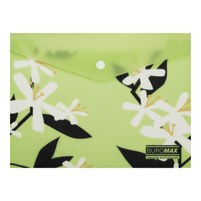 Папка-конверт на кнопке Arabeski А5 (салатовый) BM.3919-15