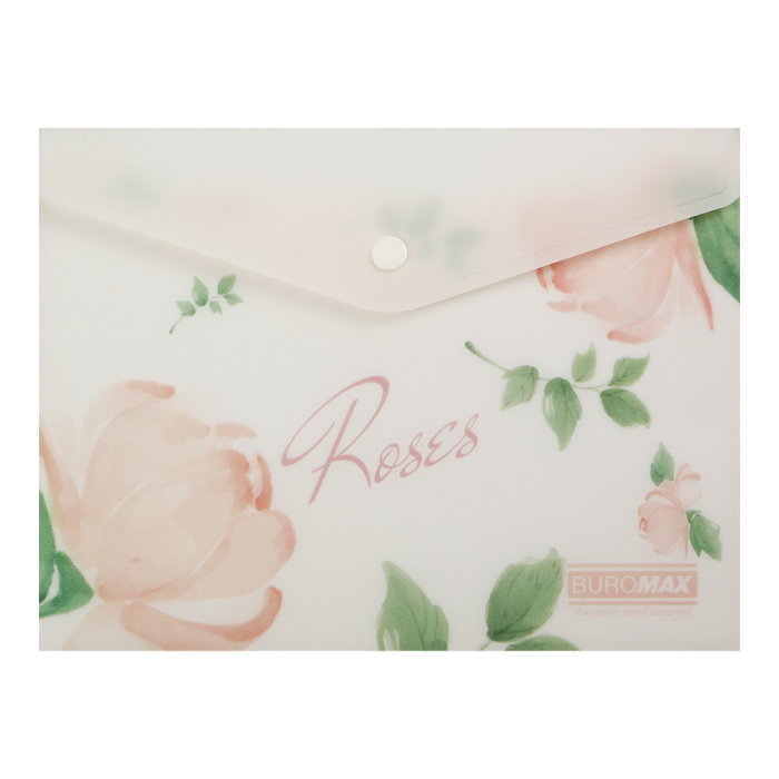 Папка-конверт на кнопке Arabeski А5 (коралловый)