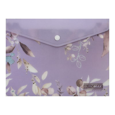 Папка-конверт на кнопке Arabeski А5 (сливовый)