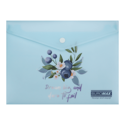 Папка-конверт на кнопке Arabeski А5 (аквамарин)