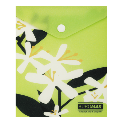 Папка-конверт на кнопке А6 Arabeski (салатовый)