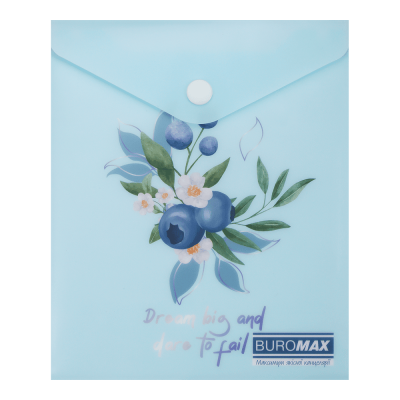 Папка-конверт на кнопці А6 Arabeski (чароїт)