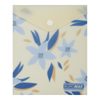 Папка-конверт на кнопці А6 Arabeski (маренго)