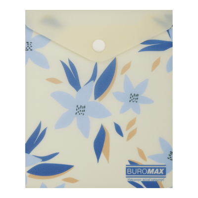 Папка-конверт на кнопці А6 Arabeski (маренго)