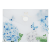 Папка-конверт на кнопке А7 Arabeski (прозрачный)