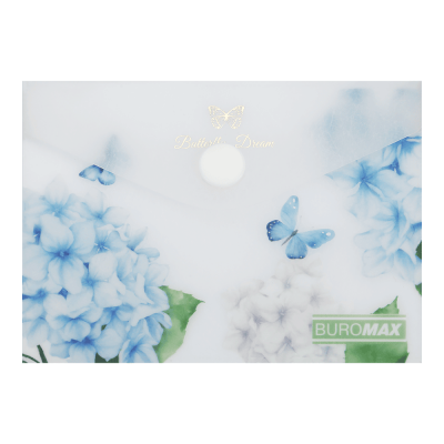 Папка-конверт на кнопке А7 Arabeski (прозрачный)