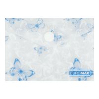 Папка-конверт на кнопке А7 Arabeski (белый перламутр)