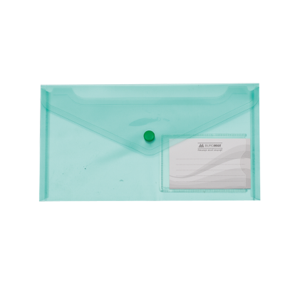 Папка-конверт на кнопці (зелений) DL  bm.3938-04