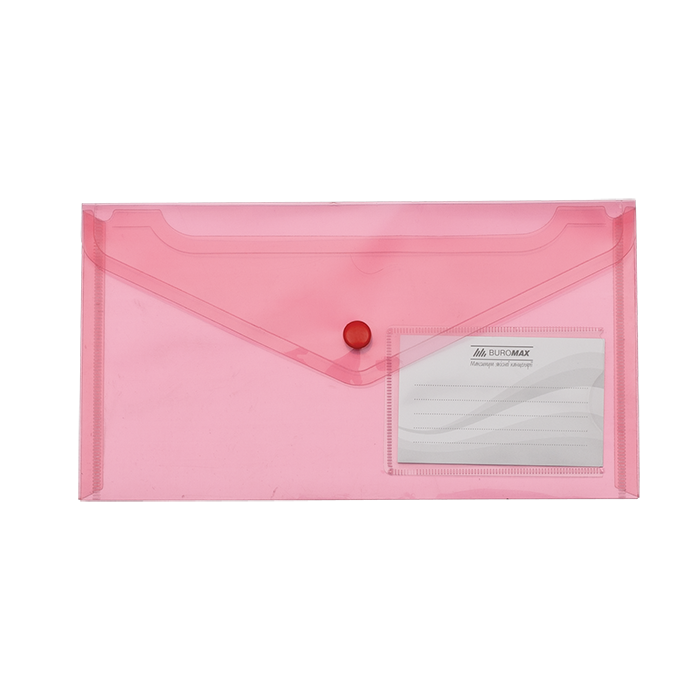 Папка-конверт на кнопці (червоний) DL bm.3938-05