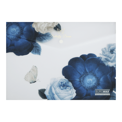 Папка-конверт на кнопке Arabeski А4 (темно-синий)