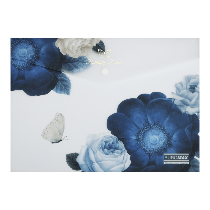 Папка-конверт на кнопке Arabeski А4 (темно-синий)