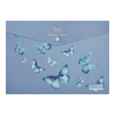 Папка-конверт на кнопке Arabeski А4 (электрик)