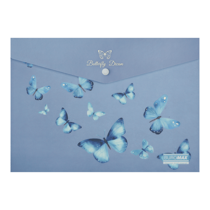 Папка-конверт на кнопке Arabeski А4 (электрик)