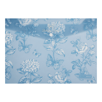 Папка-конверт на кнопке Arabeski А4 (сине-серая)