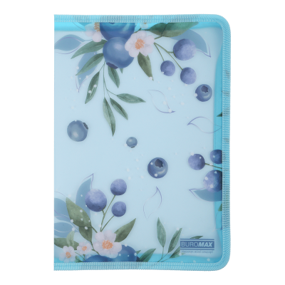 Папка-конверт на молнии Arabeski А4 (морская волна)