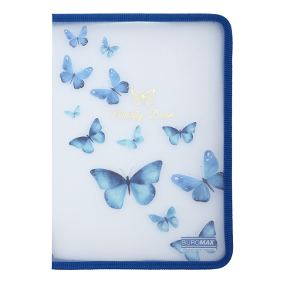 Папка-конверт на молнии Arabeski А4 (электрик)