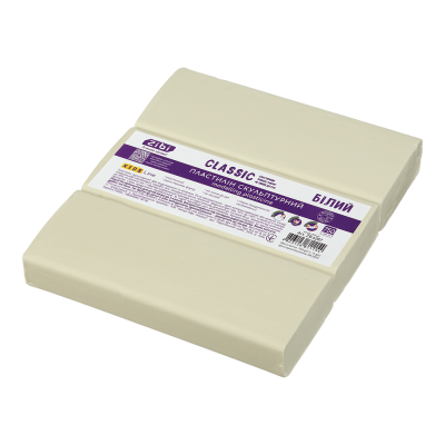 Пластилін скульптурний Classic (білий) 750г