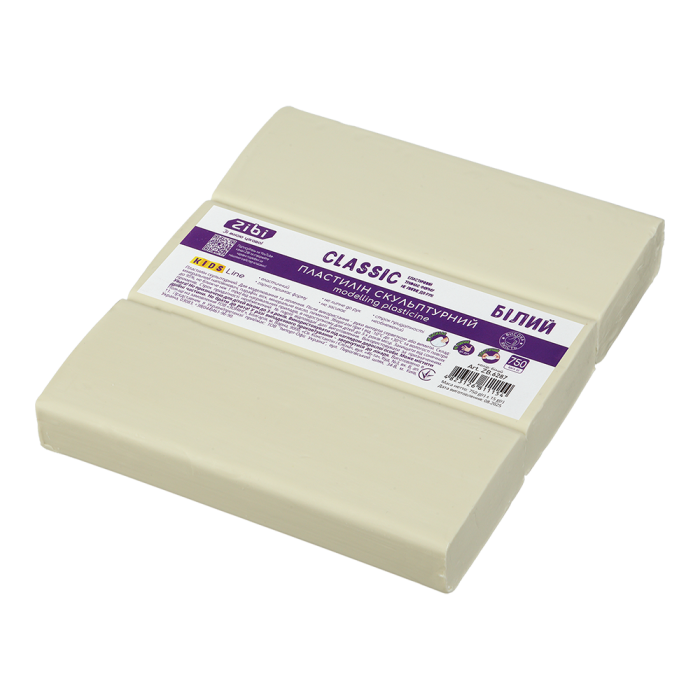 Пластилін скульптурний Classic (білий) 750г