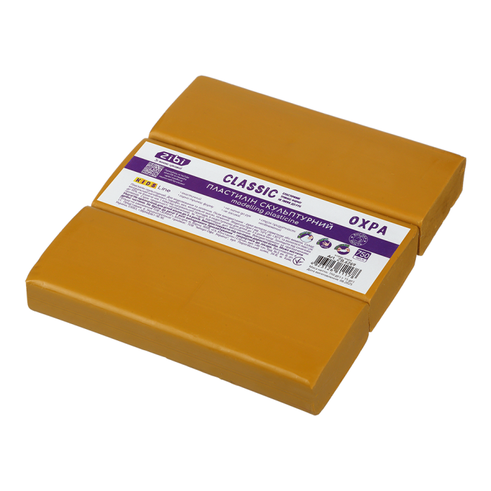 Пластилін скульптурний Classic (охра) 750г