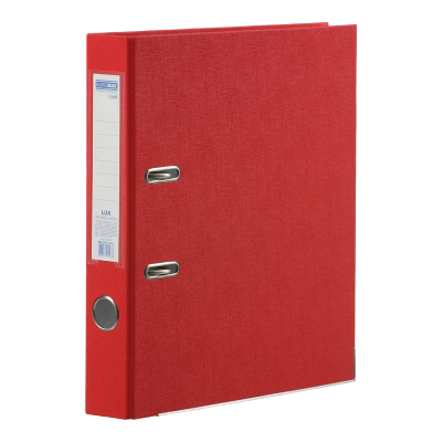 Регистратор Lux Jobmax А4 50мм (красный), одностороннее покрытие bm.3012-05c