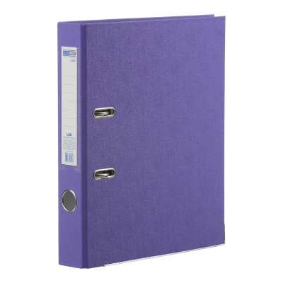 Регистратор Lux Jobmax А4 50мм (фиолетовый), одностороннее покрытие bm.3012-07c