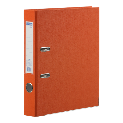 Регистратор Lux Jobmax А4 50мм (оранжевый), одностороннее покрытие bm.3012-11c