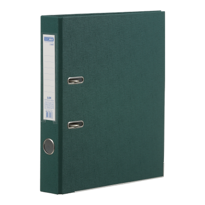 Регистратор Lux Jobmax А4 50мм (темно-зеленый), одностороннее покрытие bm.3012-16c