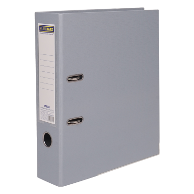 Папка-реєстратор А4, 75мм, сірий Ideal