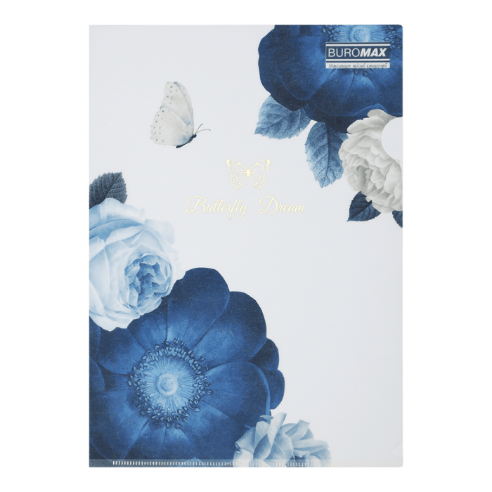 Папка-уголок, матовая Arabeski А4 (темно-синий)