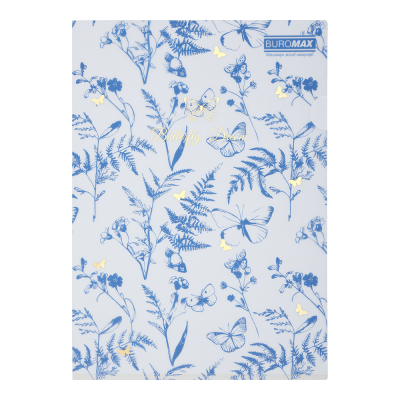 Папка-уголок, матовая Arabeski А4 (голубой)