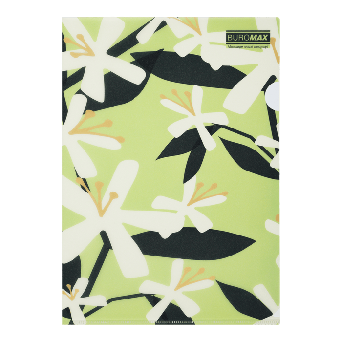 Папка-уголок, матовая Arabeski А4 (салатовый)