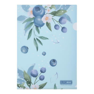 Папка-уголок, матовая Arabeski А4 (морская волна)