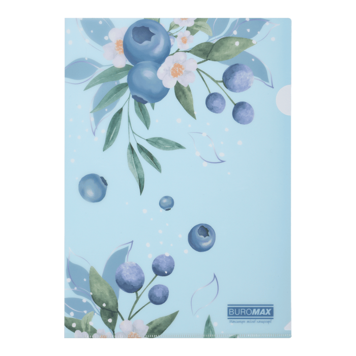 Папка-уголок, матовая Arabeski А4 (морская волна)