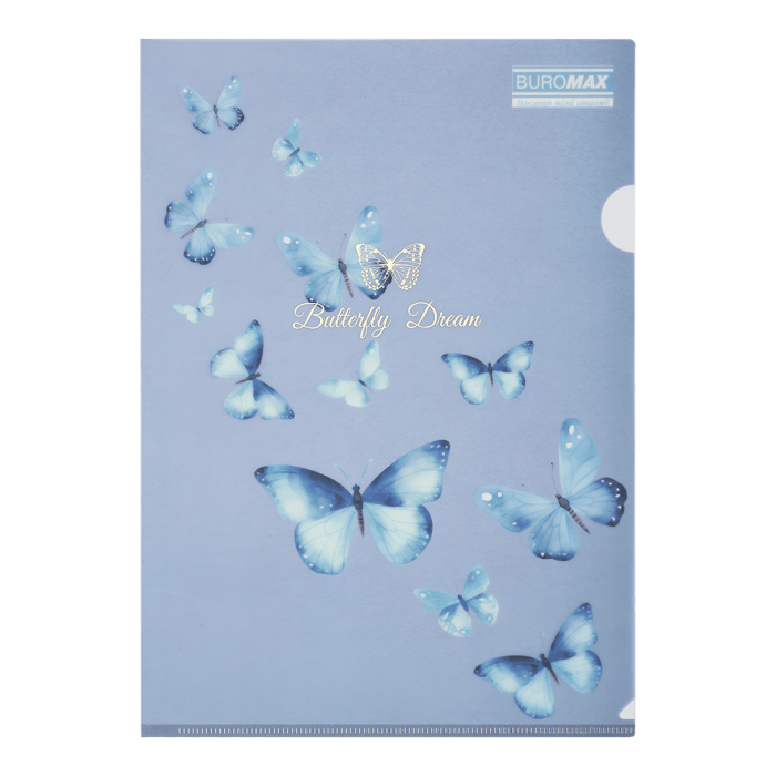 Папка-уголок, матовая Arabeski А4 (синий электрик)