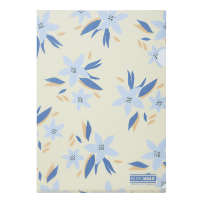 Папка-уголок, матовая Arabeski А4 (маренго)