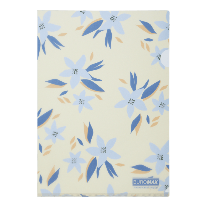 Папка-уголок, матовая Arabeski А4 (маренго)