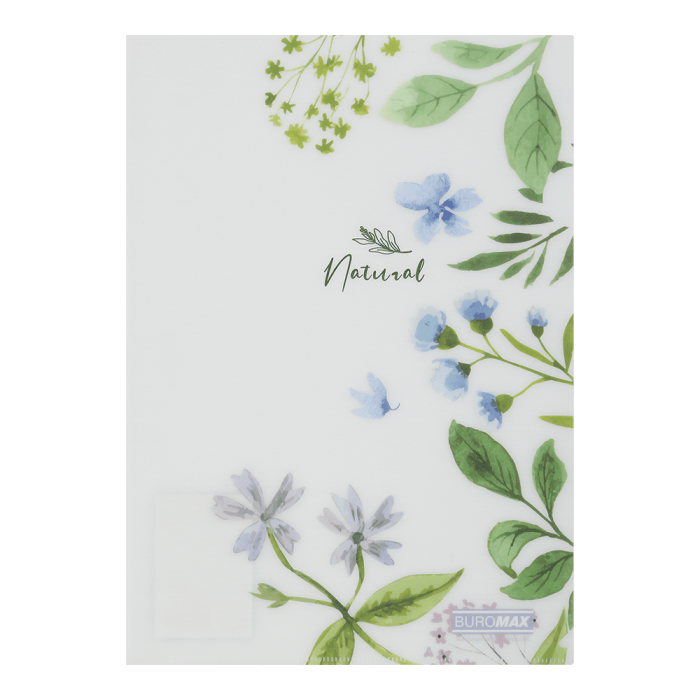 Папка-уголок, матовая Arabeski А4 (голубой)