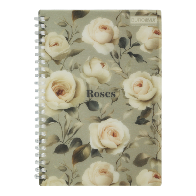 Тетрадь канцелярская Arabeski А5, 80л. клетка (светло-серый) BM.2587-20