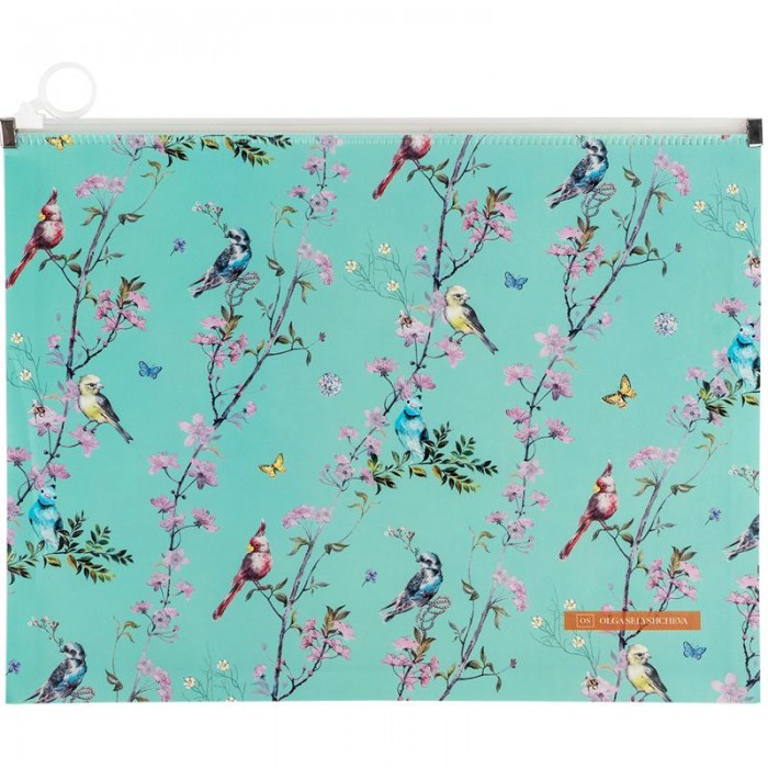 Папка-конверт на блискавці zip-lock  А4+ Olga Selyshcheva, Spring