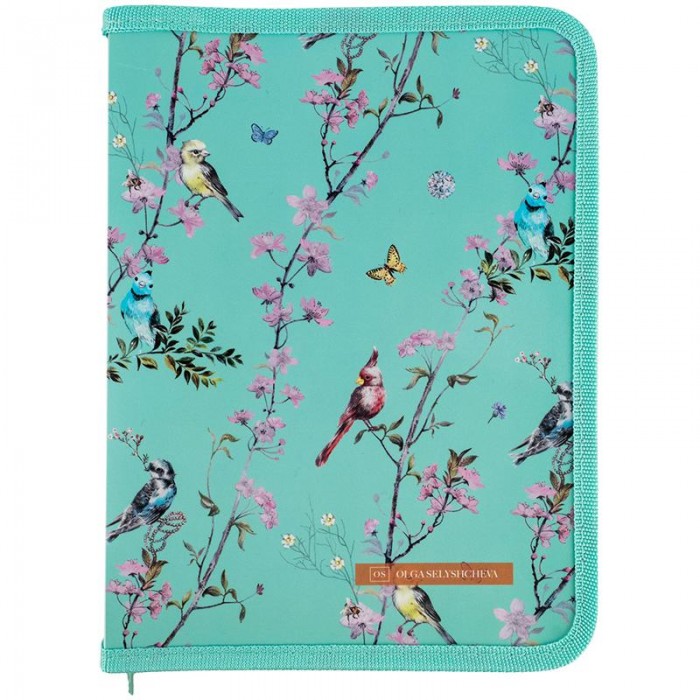 Папка об'ємна на блискавці А5+ Olga Selyshcheva, Spring