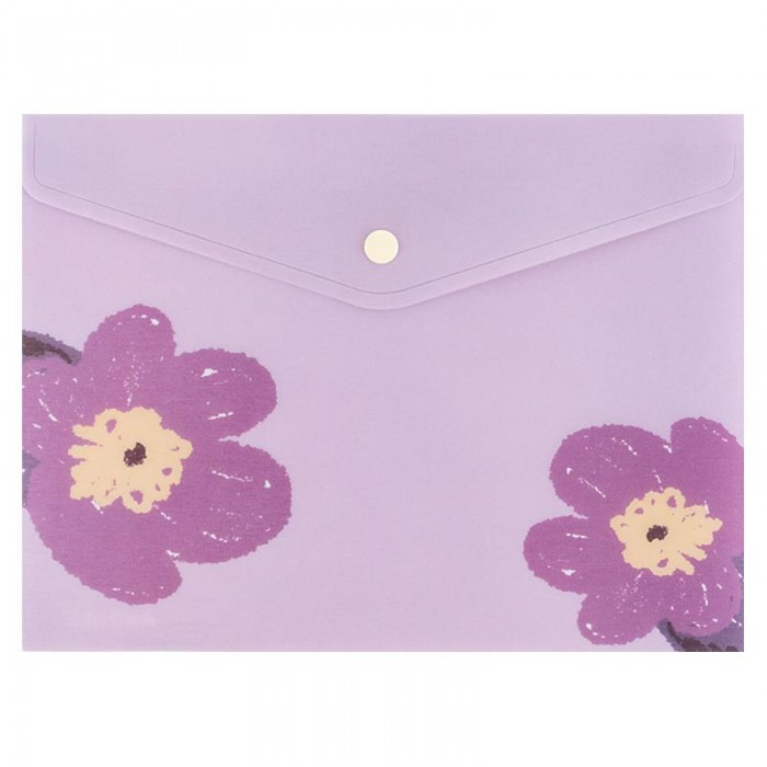Папка-конверт на кнопці А5+ Lavender-4