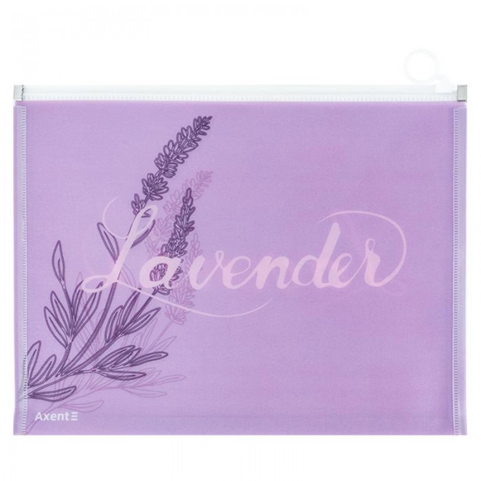 Папка-конверт на молнии zip-lock  А4+ Lavender-1