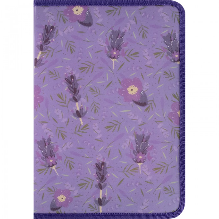 Папка об'ємна на блискавці А4+ Lavender-4