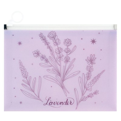 Папка-конверт на молнии zip-lock А5+ Lavender-2