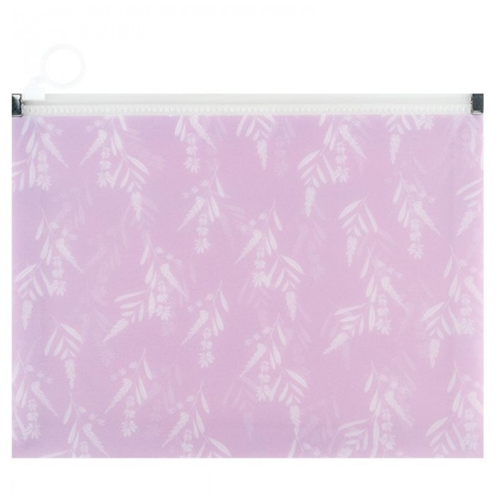 Папка-конверт на блискавці zip-lock А5+ Lavender-3
