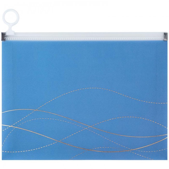 Папка-конверт на блискавці zip-lock А5+ Waves-2