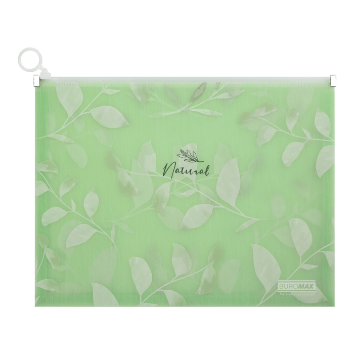 Папка-конверт на блискавці zip-lock Arabeski А4 (зелений)