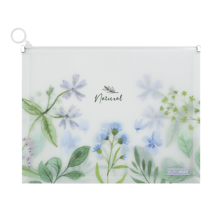 Папка-конверт на блискавці zip-lock Arabeski А4 (блакитний)