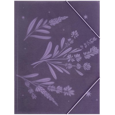 Папка на резинках А4+ Lavender-1